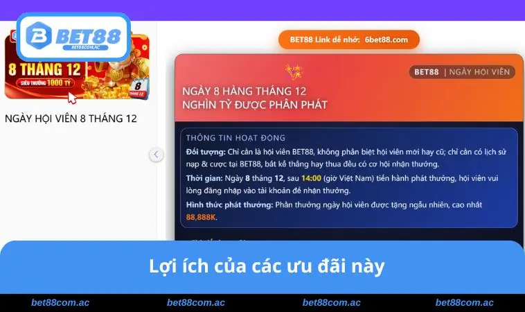 Lợi ích của các ưu đãi này