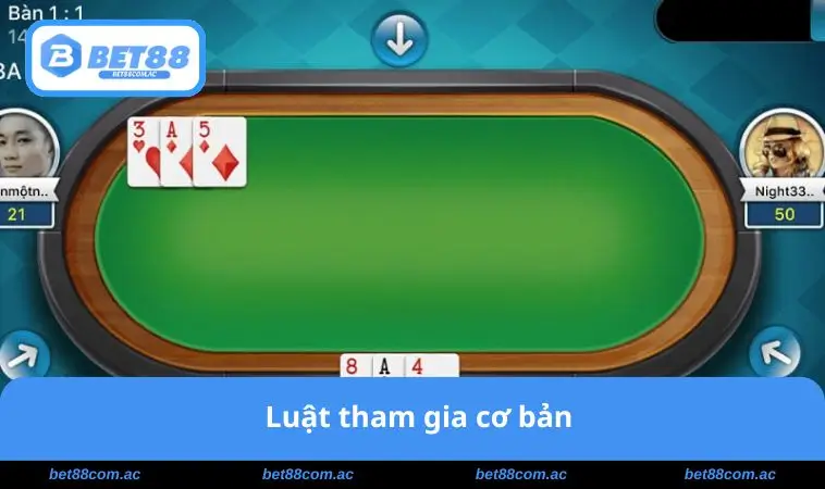 Cách Chơi Ba Cây - Mẹo Và Chiến Lược Giúp Bạn Luôn Thắng Bài 2 Luật tham gia cơ bản