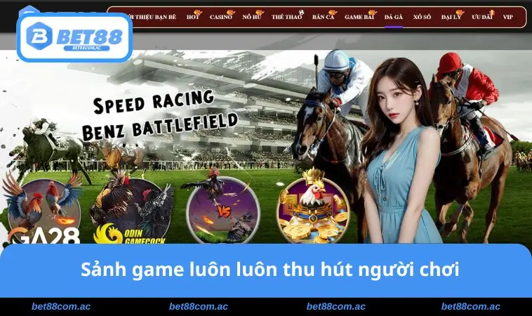 Sảnh game luôn luôn thu hút người chơi
